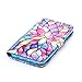 Galaxy S7 Case,S7 Case, Tradekmk(TM);(Pictures Wallet) Colourful Flower Wallet Case for Samsung Galaxy S7, (+Stylus+Screen Protector) Samsung Galaxy S7 Case
