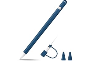Fintie Silicone Sleeve Compatible with Apple Pencil 1st Generation, Ultra Light Pen Skin Case Cover Soft Protective Pencil Gr