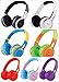 Contixo KB-2600 Kid Safe 85dB Over The Ear Foldable Wireless Bluetooth Headphone with Volume Limiter, Built-in Micro Phone, Micro SD Card Music Player, FM Stereo Radio, Blue/Yellow