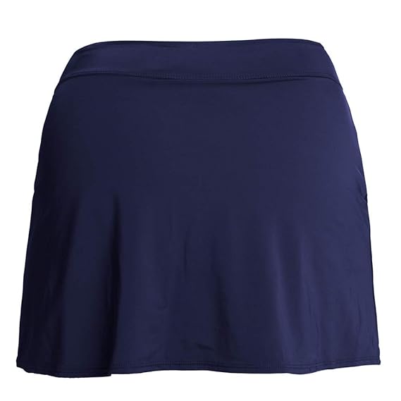 navy blue swim skirt plus size