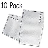 10 Packs of Adult's Mask Fliters PM 2.5 Cotton Face Mouth Carbon Mask Muffle Respirator Replacement Comfy Reuseable Dustproof Antibacterial Mouth Cover Fliters Face Protective Guaze Mask Fliters