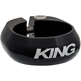 Chris King Seatpost Clamp - 34.9mm Black | Upgrade your bike's aesthetics with the King Seatpost Collar&mdash;perfect color match for symmetry