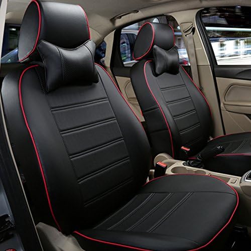 AutoDecorun Custom Leatherette Car Seat Covers Set 5 Seats PU Leather