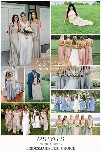 72styles Infinity Dress with Bandeau, Convertible Bridesmaid Dress, Long, Plus Size, Multi-Way Dress, Twist Wrap Dress
