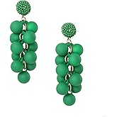 WASAIE Acrylic ball Beads Dangle Earrings for Women,Colorful Statement Earring Cute Candy Colored Drop Dangle Geometric Jewelry Earrings For Gift Party