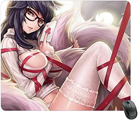 Ahri MousePad,League of Legends Seductive Ahri Customized DIY Mouse Pad