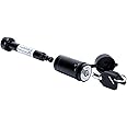 MaxxHaul 50232 5/8" Dogbone Hitch Receiver Lock, 2" & 2-1/2" Receiver, Black