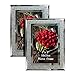 Calenzana 4x6 Picture Frame Sparkle Glass Photo Frames Set for Tabletop, 2 Pack