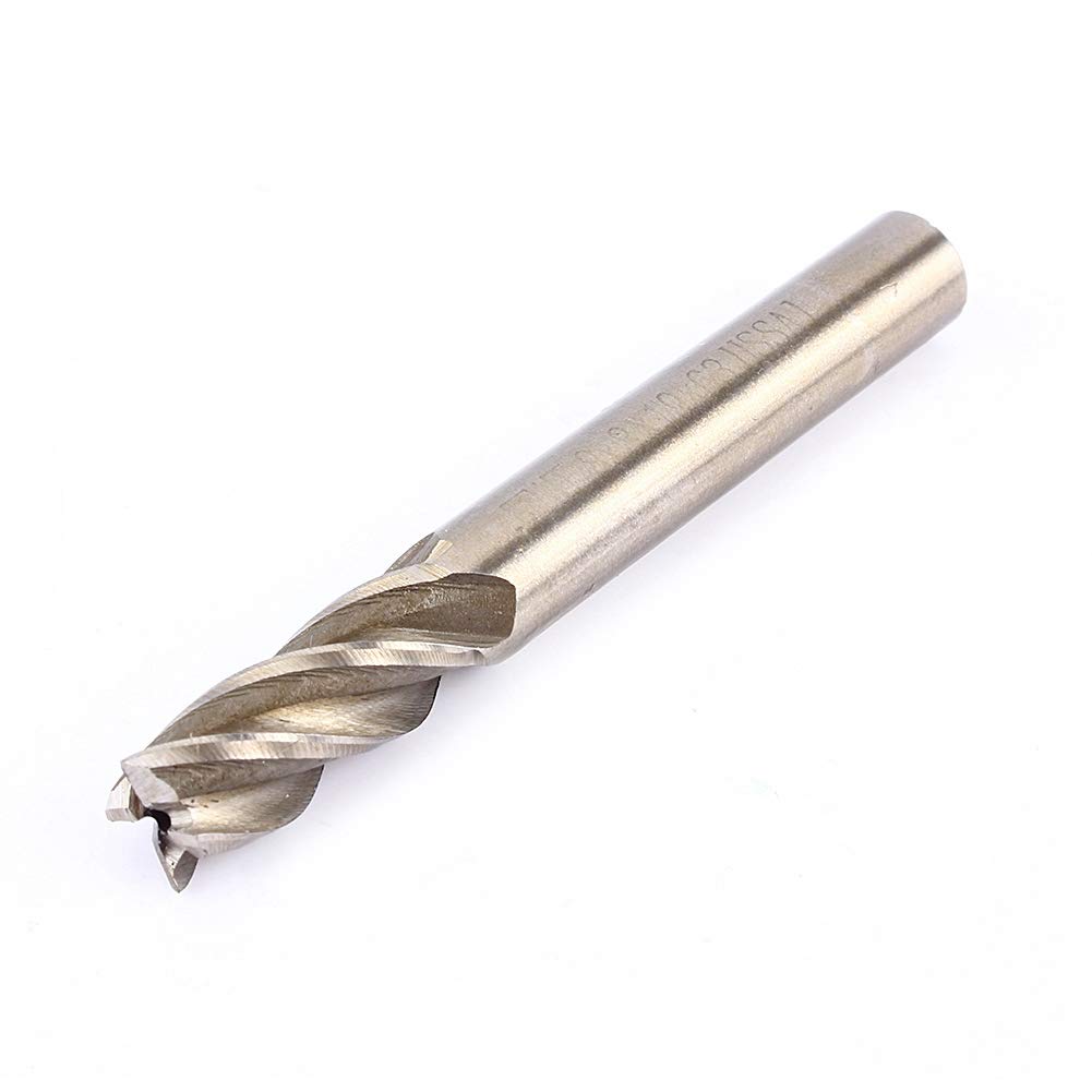 4 Flutes End Mill Set, 8mm Straight Shank End Mill Cutter Drill Bit Tool for Wood Steel Iron, 1 Piece — image 1