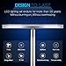Vacnite LED Torchiere Floor Lamp, Smart-Touch-Dimming,36-Watt, 71-Inch, Super Bright Warm White for Bedroom Living Room Office - Simple Streamlining Silver