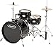 Pulse 3-Piece Deluxe Junior Drum Set Black