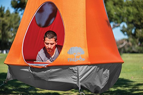 TreePod Original Hanging Backyard Tree House, Tangerine