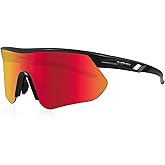 Queshark Cycling Glasses, Running Glasses for Women Men, UV400 Protection, Sports Sunglasses for Cycling Running Baseball