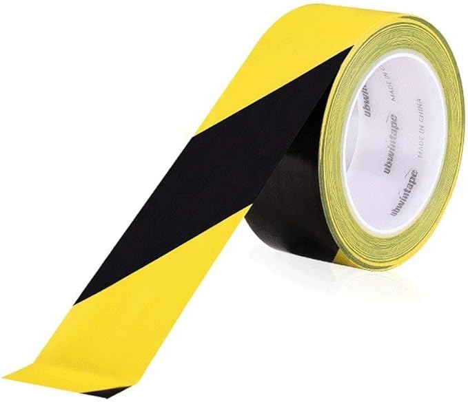 Warning Tape Reflective Tape Safety Tapes 5S Logo Color Lined Floor Tape PVC Black