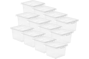 Yardwe 20pcs Plastic Reptile Enclosure Breeding Box Small Lizard Holder Spider Terrarium Mantis Habitat Cage for Reptile Bree