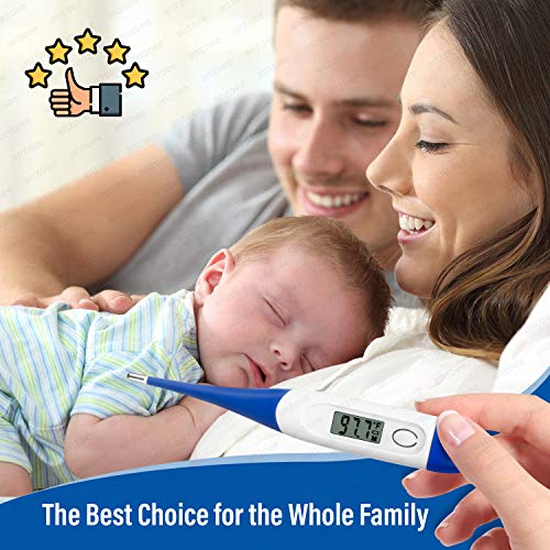 10Pack Thermometer Fahrenheit Accurate Digital Thermometer Mercury