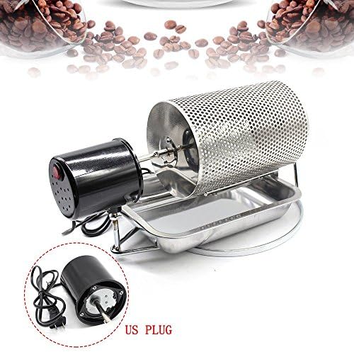 Coffee Roasting Machine 110V Stainless Steel Coffee Roasters Coffee Bean Roller type Baking Machine For Home Office Kitchen
