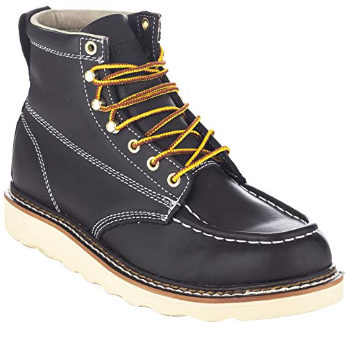 EVER BOOTS "Weldor Men's Moc Toe Construction Work Boots Wedge Soft Toe
