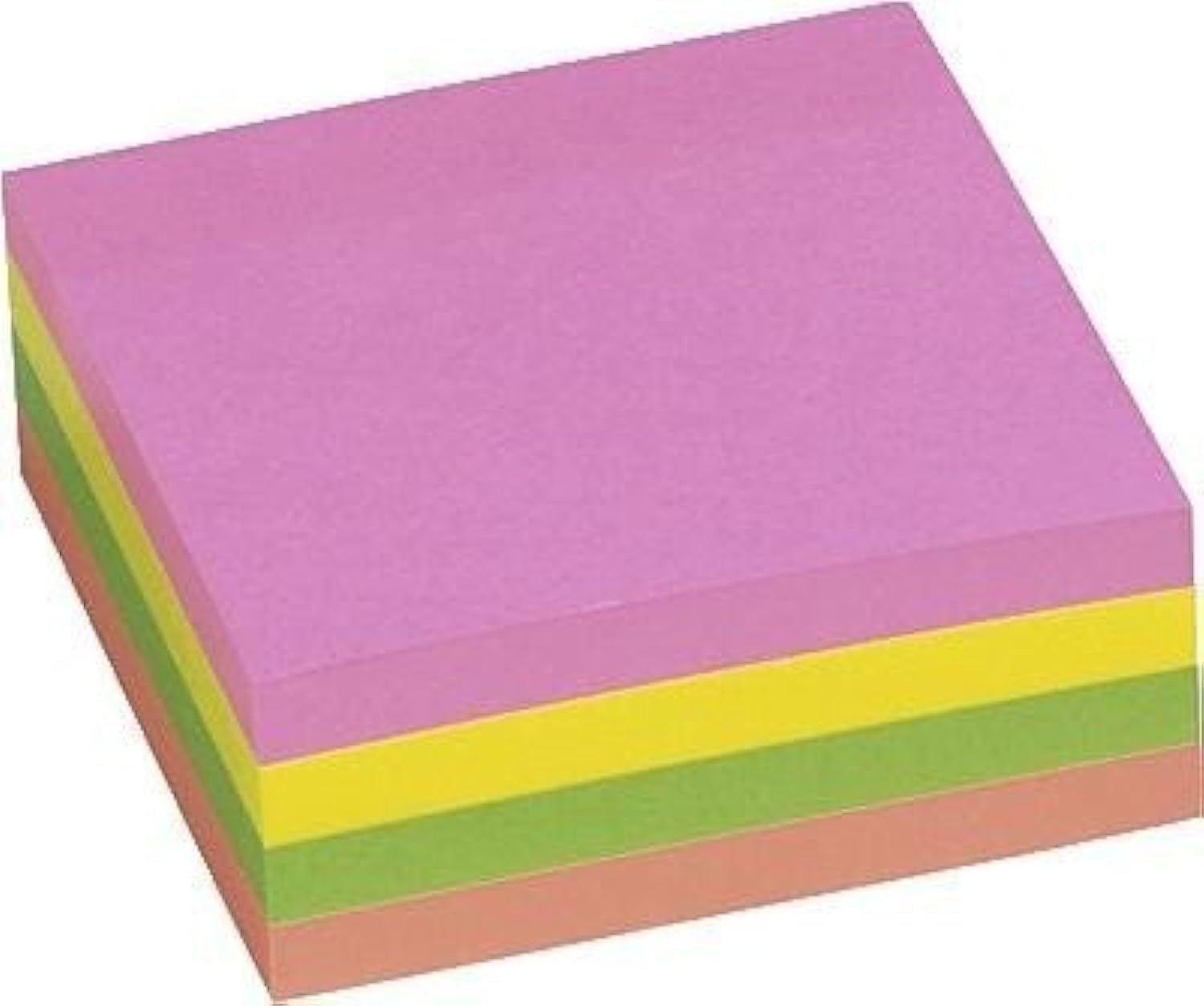 5 Star Re-Move Notes Cube Pad of 320 Sheets 75x75mm Neon Rainbow