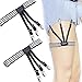 Shirt Stays Garter for Men Holder Straps Suspenders with 3 Non-slip Locking Clamps