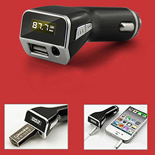 Car Kit Player LCD FM Radio Transmitter AUX Input Car Lighter Adaptor