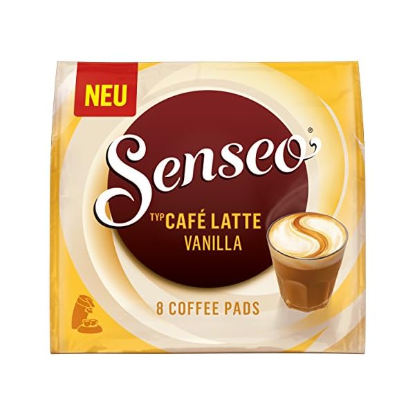 Senseo Kaffeepads Café Latte Vanilla, Vanille Milchkaffee, Milch Kaffee Pad, 8 Pads – Bild 3