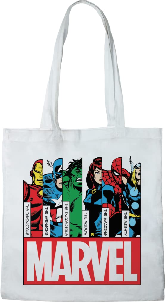 Marvel Unisex Bwmarcobb002 Tote Bag, White, 38 x 40 cm, Utility — image 1