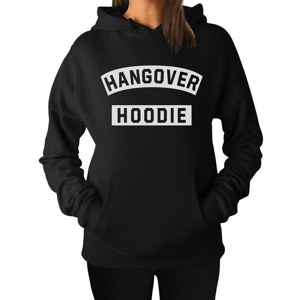 Bulges Women Casual Drawstring Hooded Long Sleeve Letter Pullover Fleece Hoodie Sweatshirt S~XXL
