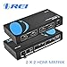OREI HD-202 2x2 HDMI 1.4V Matrix Switch/Splitter (2-input, 2-output) with Remote Control Supports PIP, MHL, HDMI 1.4, 3D, 1080p, 4K x 2K primary