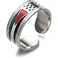 Stainless Steel Arabic Palestine Ring Jewelry For Women Men in Arab Jewelry