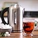 Electric Kettle with 4 Button Touch Display Variable Temperature Control - 1000 Watt Stainless Steel Hot Water Heater - This 1.8 Quart Kettle is the Perfect Tea Maker with Safe Automatic Shut-Off
