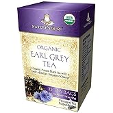 Nature's Guru Organic Whole Leaf Black Tea Earl Grey 25 Count Individual Tea Bags