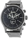 Nixon A386-1885 Mens The Sentry Chrono Polished Gunmetal Lum Watch