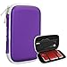 BIRUGEAR Hard Shell Carrying Case for Toshiba Canvio 3.0 Portable Hard Drive/ Automatic Backup / Canvio Basics 3.0 / Canvio Slim / Canvio Connect II / Canvio Premium - Purple