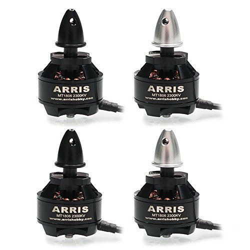 4 x ARRIS 1806 MT1806 2300KV Brushless Motor for FPV 250 QAV Mini Quadcopter (2CW + 2CCW)