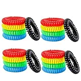 20 Pack Mosquito Repellent Bracelets, All Natural, Deet Free and Waterproof Bands