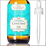Carrot Seed Oil By Victoria Featherlight - 2oz/60ml 100% Organic Natural Cold Pressed & Unrefined | Carrot Seed Carrier Oil For Face, Body, Skin, Hair And Moisturizing (Carrot Seed Oil 2 oz)