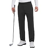 baleaf Men's 30" Fleece Lined Golf Pants Warm Winter Stretchy Casual Business Travel 3 Pockets