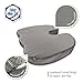 Tailbone Lumbar Support Memory Foam Seat Cushion, for Office Chair, Car and Home, ErgoMax Non Slip Unrivaled Sciatica Pain Relief, Orthopedic Ergonomically Contoured Coccyx Lower Back Support Pillow
