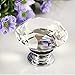 GaGool 8x40mm Transparent Tough Drawer Knobs Pull Handle Crystal Glass Diamond Shape Cabinet Drawer Pulls Cupboard Knobs with Screws for Home Office Cabinet Cupboard Bonus Silver Screws DIY
