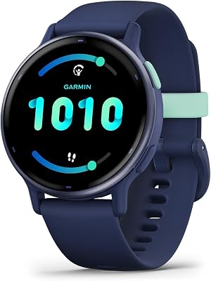 Vívoactive 5, Smartwatch con GPS, Pantalla AMOLED, Funciones esenciales de salud y forma física y hasta 11 días de autonomía, Azul