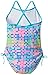 Kanu Surf Girls 1 Piece Swimsuit, Nikki Blue Dot, 14