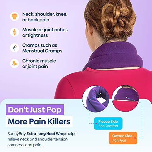 SunnyBay Microwave Heating Pad, Microwavable Heated Neck and Shoulder