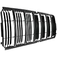 Marketplace Auto Parts Grille Insert - Matte Black - Compatible with 2002-2004 Jeep Liberty