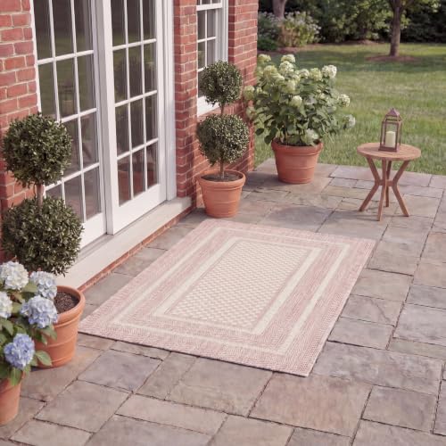 SAFAVIEH Courtyard Accent Rug 2'0"x3', Ivory & Pink CY8475-56212 at Amazon