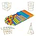 Winsenpro 408PCS Straw Constructor STEM Building Blocks Toys for Kids' Education,Colorful Plastic Engineering Toys Gift for Boys Girls Party (408 Piece)