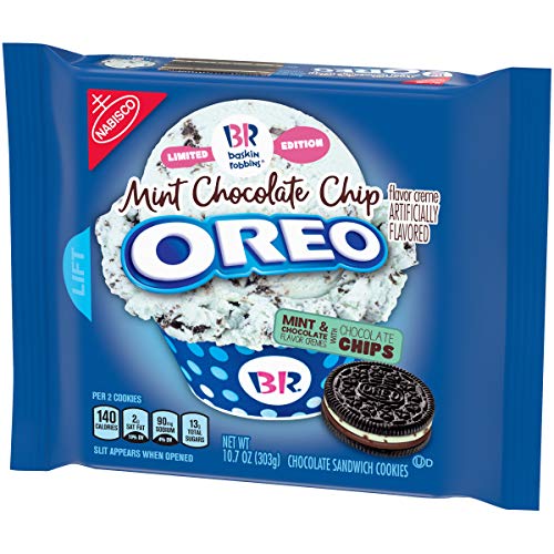 OREO Chocolate Sandwich Cookies, Mint Chocolate Chip Flavor Creme