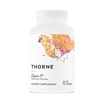Thorne Research - Dipan-9 - Pancreatic Enzymes for Digestive Support - 180 Capsules
