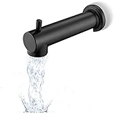 Slip on Extra Long Tub Spout with Diverter Universal Tub Diverter Spout for 1/2" Copper Water Pipe, Oil Rubbed Bronze