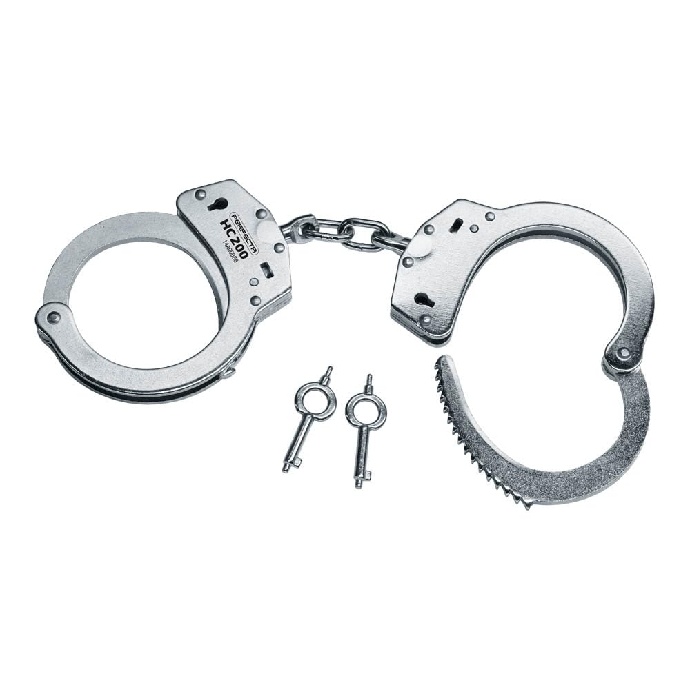PerfectA Handcuff HC200 2.1702 Standard Steel Handcuffs with Chain